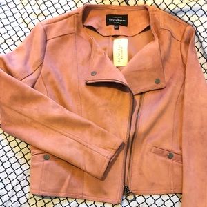 F21 Suede Mauve Moto Jacket